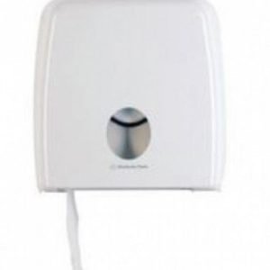 Jumbo Toilet Roll Dispenser - White Plastic